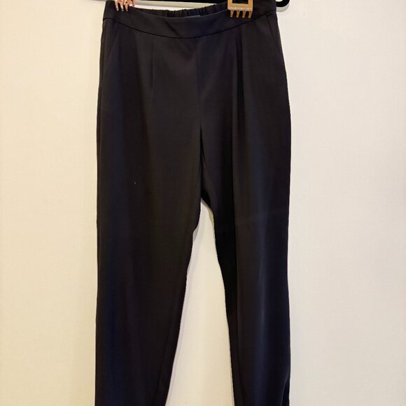 Trouve Pants - Formal Black Pants with Elastic Waist